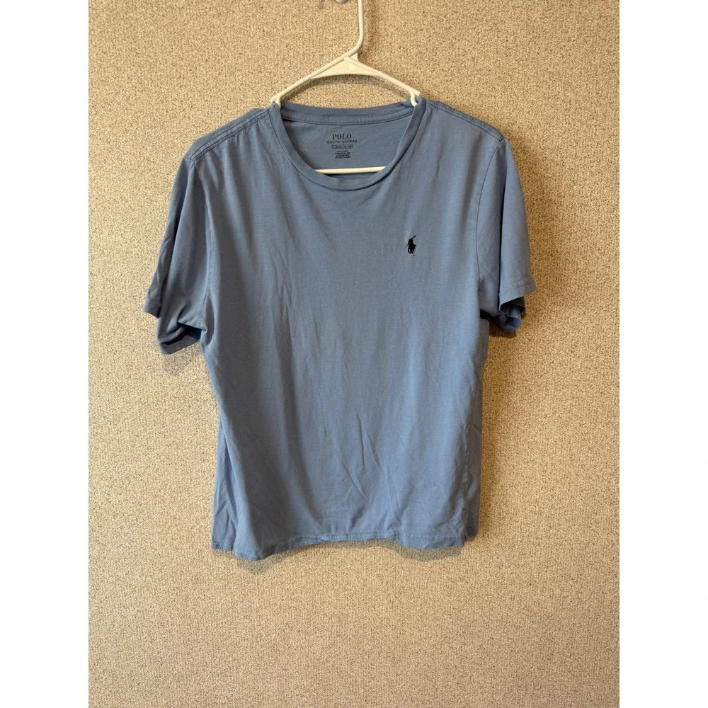 Polo Ralph‎ Lauren Kids Boys Blue Short Sleeve Pony Logo T-Shirt Size L 14-16